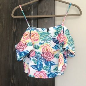 Floral crop top
